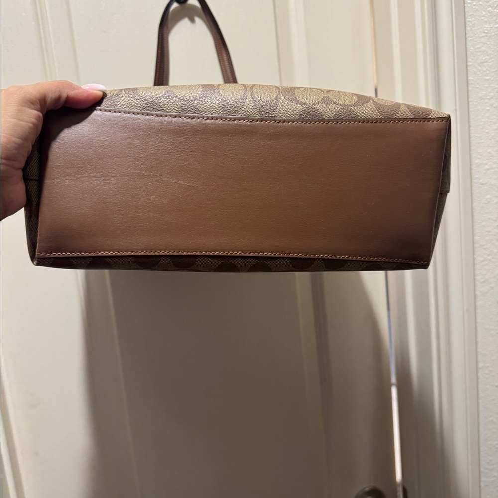 Coach Brown Signature Tote - Picture 8 of 10